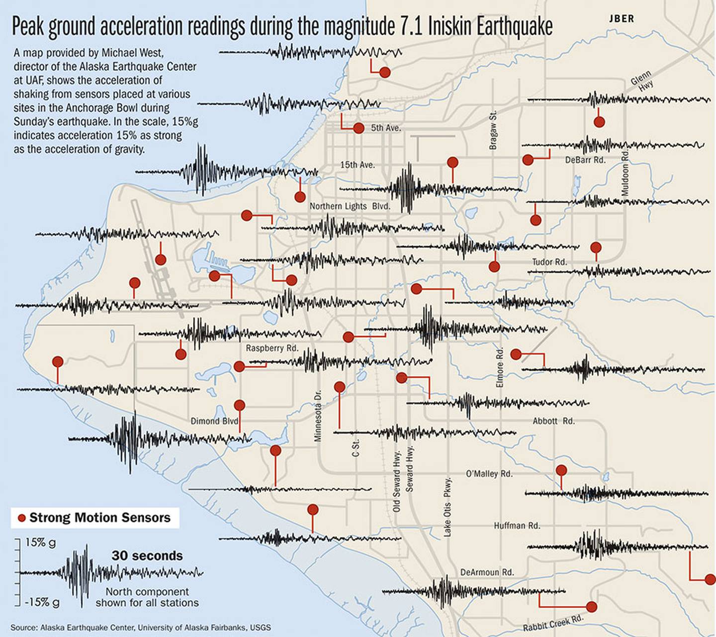 Anchorage earthquake shake map